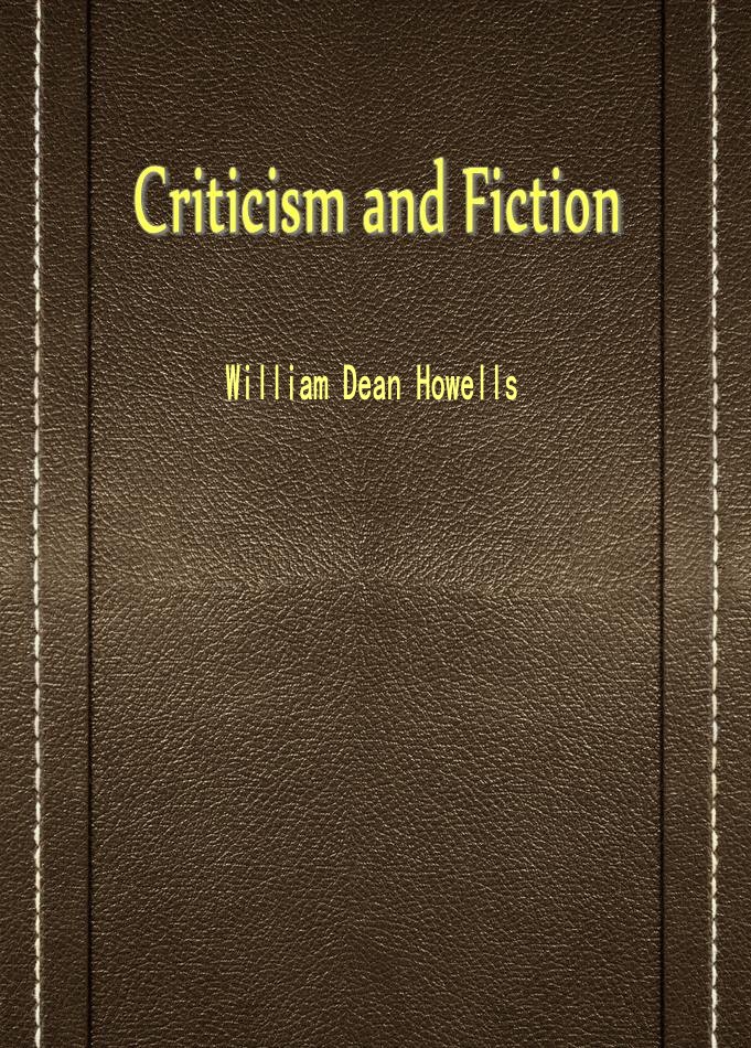 Criticism and Fiction